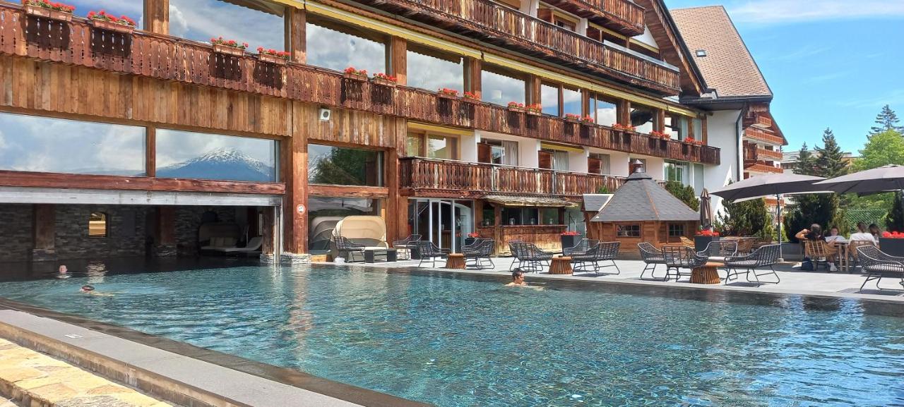 Apartment 24 Hotel Etrier Pool & Spa Crans-Montana Kültér fotó